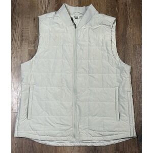 VRST Mens Warm Pewter Insulated Quilted Vest Full Zip Lightweight Size Large